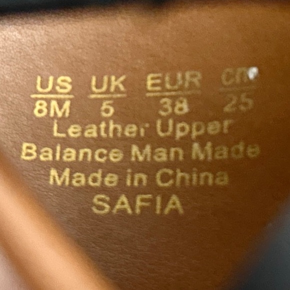 NIB Franco Sarto Safia Black Leather Toe Post Bock Heel Slide Sandal 8M 38 - Picture 14 of 14